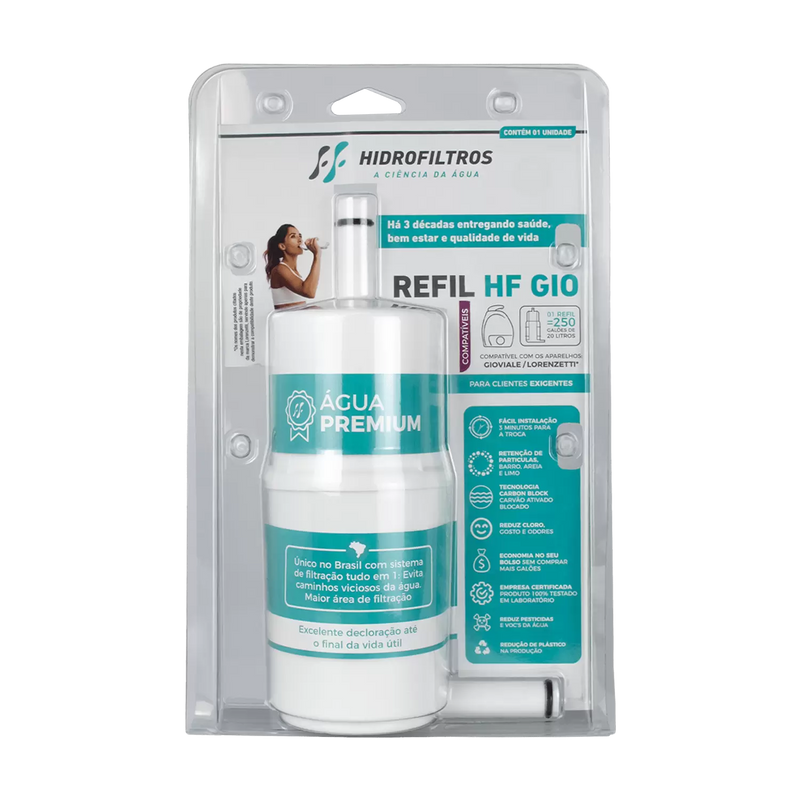 Refil HF GIO compatível purificador Gioviale