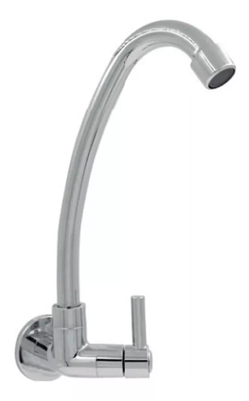 Torneira Vit Cromada Em Abs Para Cozinha Fixa Parede