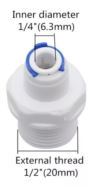 Conexão Reta Conector Engate Rápido Mangueira 1/4 Rosca 1/2