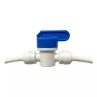 Valvula Manual Com União Conector Engate Rápido 1/4 X 1/4