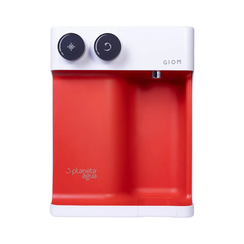 Purificador de Água Alcalina Branco com Vermelho - Giom