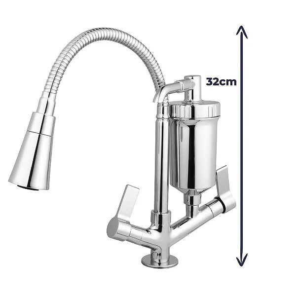 Torneira Gourmet Cozinha Com Filtro - Bancada