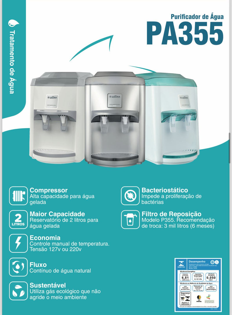 Purificador De Água Latina PA355