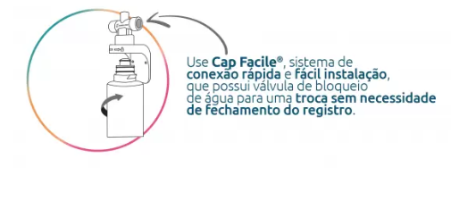 Acessório Cap Facile Engate Rápido Branco
