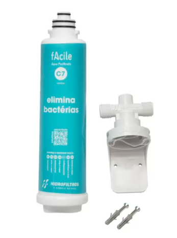 Refil e pré-filtro elimina bactérias