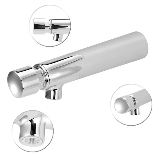 Torneira Banheiro Automática De Parede Reto Metal Longa